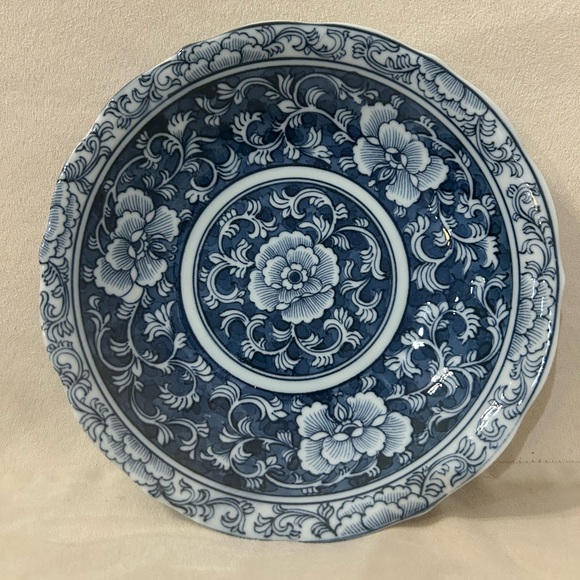 decorative plates Other - Blue and White Porcelain 8 inch Pasta Bowl